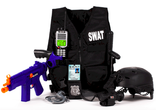 SWAT udklædningssæt, 10 deler