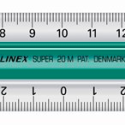 Linex Super Series, lineal, grønn, 20 cm