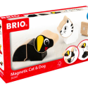 Brio, magnetisk gravhund og katt