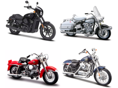 Maisto Harley-Davidson, modelmotorcykel i ekse, 1 stk., 1:18