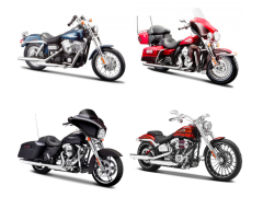Maisto Harley-Davidson, modelmotorcykel i ekse, 1 stk., 1:12