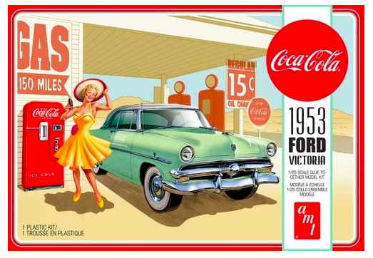 AMT, 1953 Ford Victoria Hardtop w/ Coca-Cola Machine, 1:25