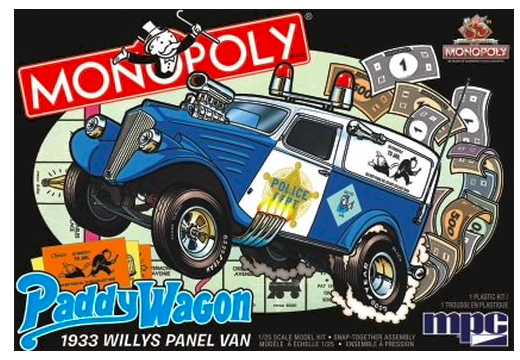 MPC, Snap, 1933 Willy's Panel Paddy Wagon (Monopoly), 1:25