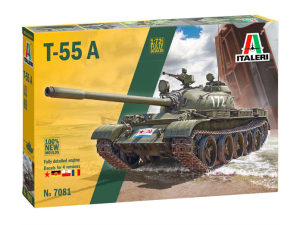 Italeri, T-55 A, Medium Battle Tank, 1:72