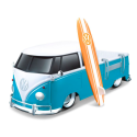 Maisto Tech, VW Pickup Type 2, fjernstyrt bil m/ surfbræt, 1:16