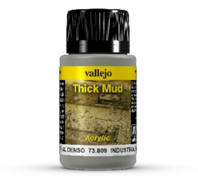 Vallejo Weathering, Industrial Thick Mud, 40 ml
