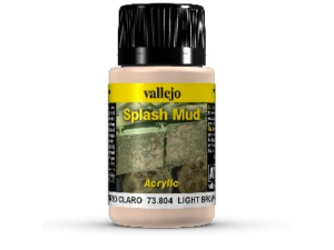 Vallejo Weathering, Light Brown Splash Mud, 40 ml