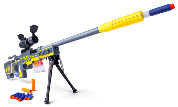 Air  Shooter, sniper-riffel m/ kikkertsigte