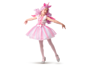 4-Girlz, enhjørningeballerina, kostyme, 7-9 år