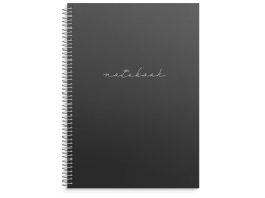 Mayland, notesbog, linjeret, A4, svart 