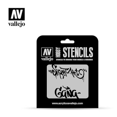 Vallejo, Stencil Street Art No. 2, 1:35