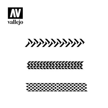 Vallejo, Stencil Tyre Markings, 1:35