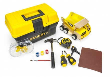 Stanley Jr., byg-selv-dumper m/ værktøj og værktøjskasse